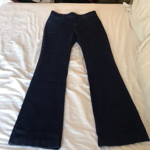 Anthropologie wide leg jean trousers